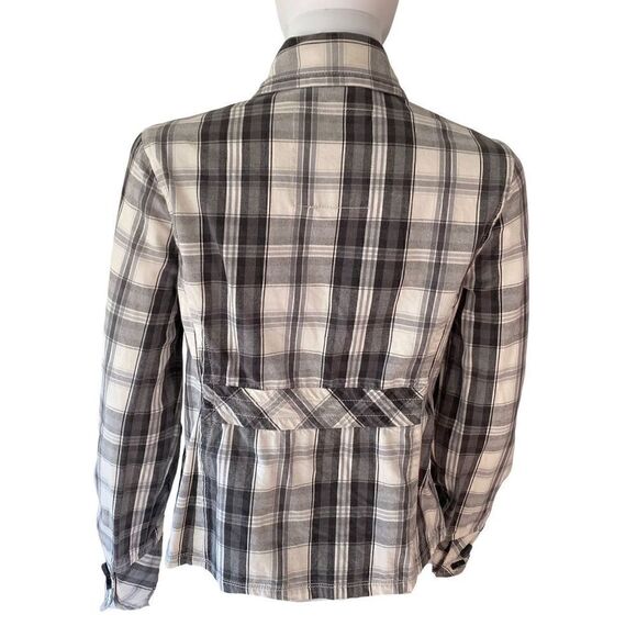 Aeropostal Women’s Cotton Plaid Double-breasted Jacket, Excellent condition, SzM - Picture 2 of 6